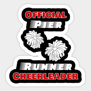 Cruise Fun Official Pier Runner Cheerleader Pom Pom T shirt Sticker